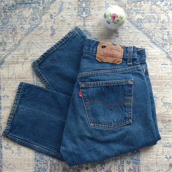 Levi's Denim - Vintage 501 Levi's red tab high rise made in USA